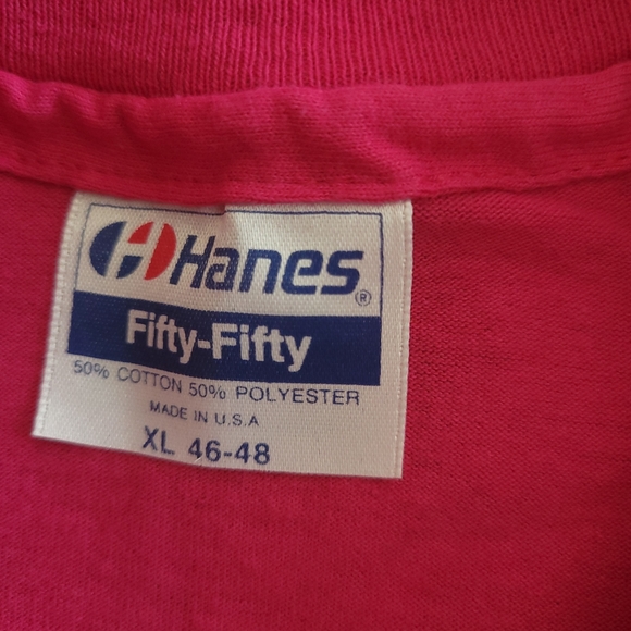 Hanes fitty-fitty vintage pink native woman XL dolls arizona southwestern - Picture 3 of 4